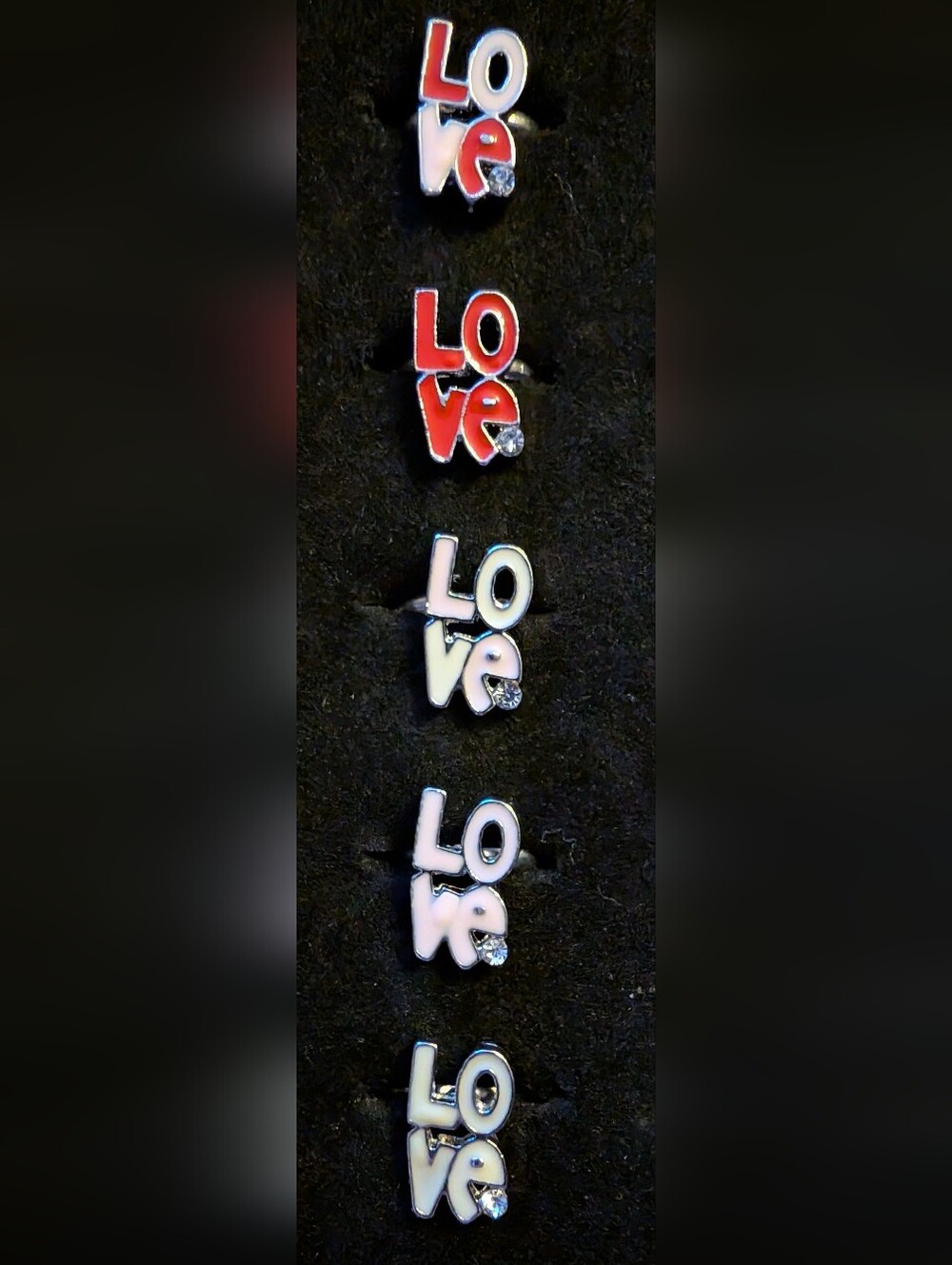 5pk Of LOVE Rings